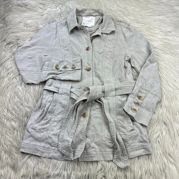 Anthropologie Jackets & Blazers - Anthropologie Belted Button Front Jacket